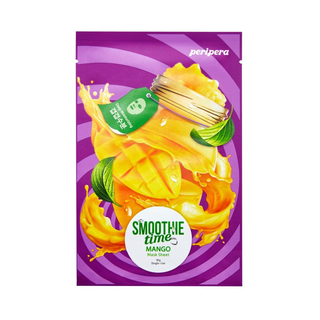 Peripera Smoothie Time 4 Mango Moisturizing Sheet Mask (18g) - Peripera