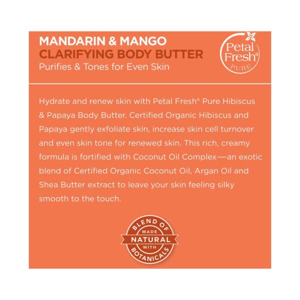 Petal Fresh Clarifying Mandarin & Mango Body Butter (237ml) - Petal Fresh