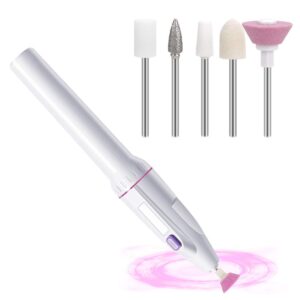 Peyx Electric Nail Drill Nails Art File Electric Manicure Drill Set, Portable Nail Buffer Fingernail Grinder Kit Multi-function Natural Toe Nail Polisher Grinding Burnishing...