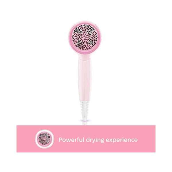 Philips 1200W Thermoprotect Hair Dryer With Air Concentrator + Diffuser Attachment BHC017/00 - Pink - Philips