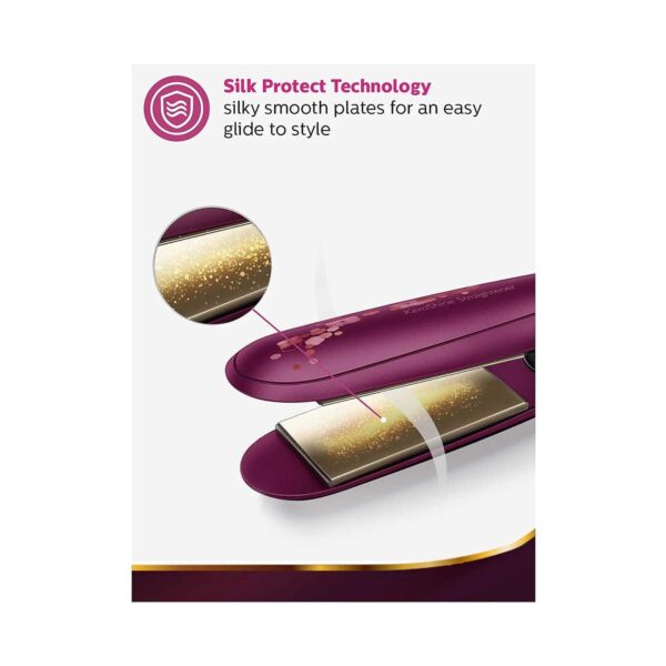 Philips BHS738/00 KeraShine Titanium Wide Plate Straightener With Silkprotect Technology - Philips