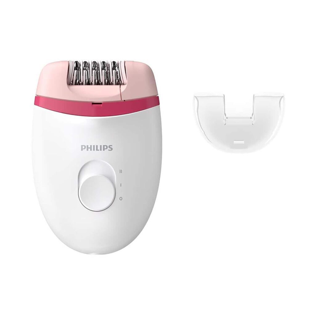 Philips Corded Compact Epilator BRE235/00 - White, Pink - Philips