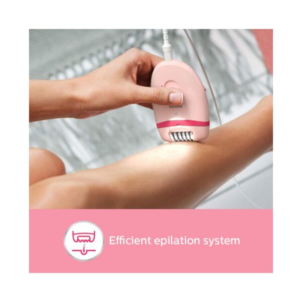 Philips Corded Compact Epilator BRE285/00 - Pink - Philips