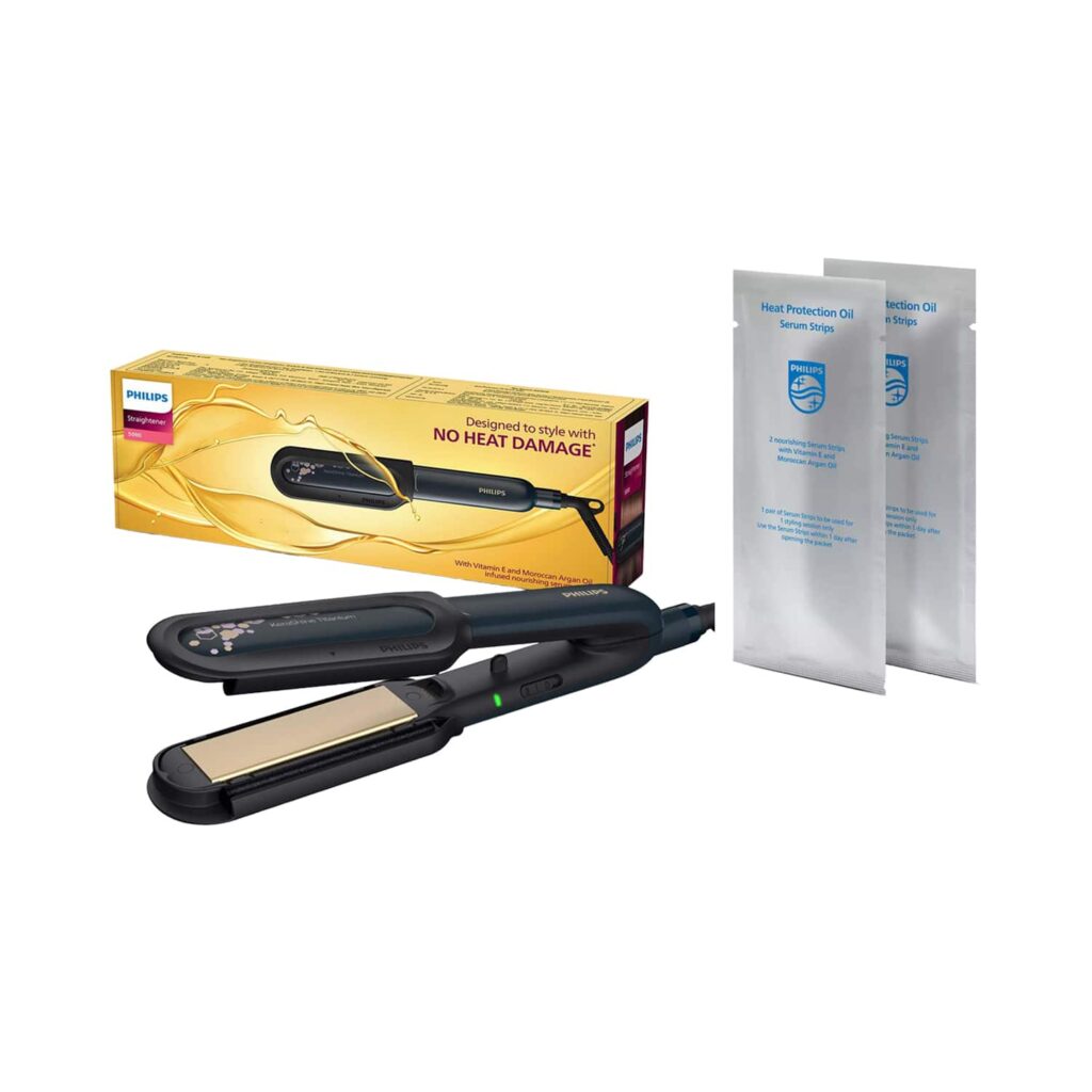 Philips Hair Nourishcare Straightener + Strip Combo - Black - Philips