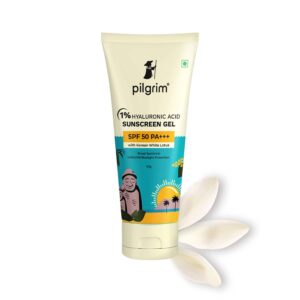 Pilgrim 1% Hyaluronic Acid Sunscreen Gel SPF 50 PA+++ (50 g) - Pilgrim
