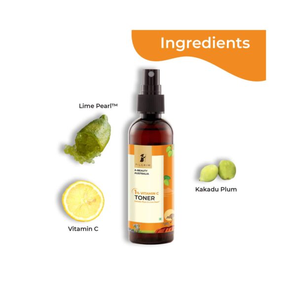 Pilgrim 1% Vitamin C Toner With Kakadu Plum & Lime Pearl (100ml) - Pilgrim