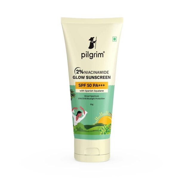 Pilgrim 2% Niacinamide Glow Sunscreen SPF 50 PA+++ (50 g) - Pilgrim