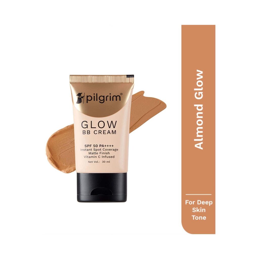 Pilgrim BB Cream With SPF 50 PA++++ - Almond Glow (30 g) - Pilgrim