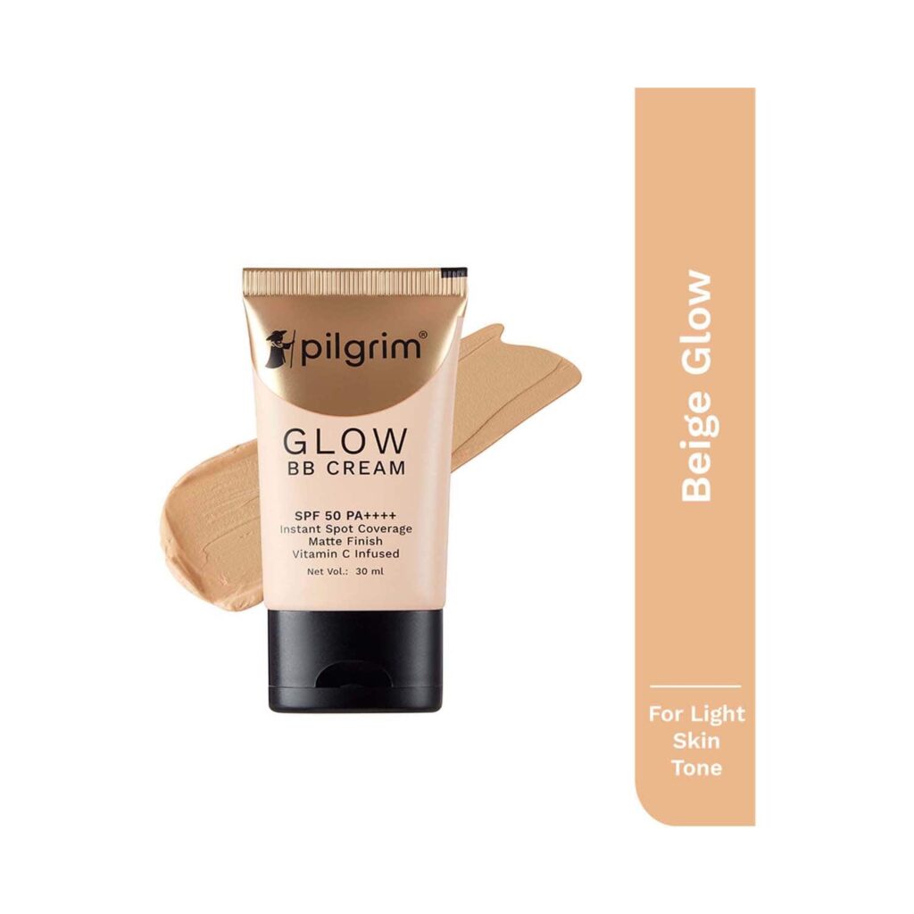 Pilgrim BB Cream With SPF 50 PA++++ - Beige Glow (30 g) - Pilgrim