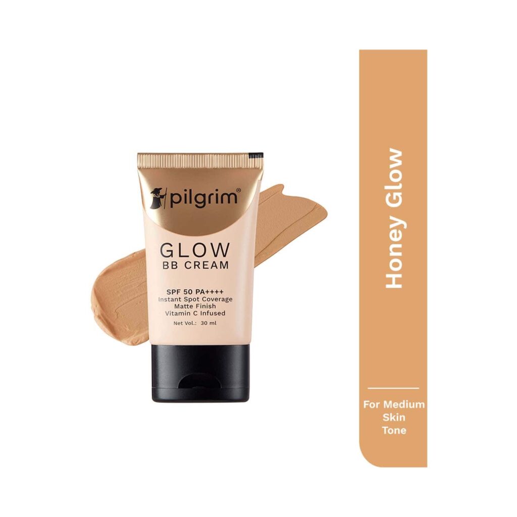 Pilgrim BB Cream With SPF 50 PA++++ - Honey Glow (30 g) - Pilgrim