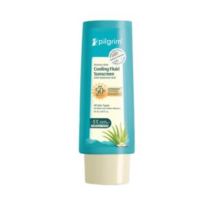 Pilgrim Korean Aloe Cooling Fluid Sunscreen SPF 50+ PA++++ with Hyaluronic Acid (50 ml) - Pilgrim