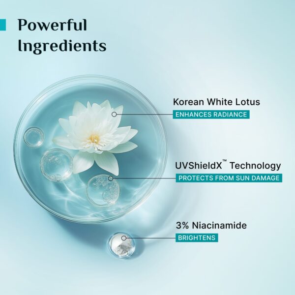 Pilgrim Korean White Lotus Tinted Sunscreen SPF 50+ PA++++ with 3% Niacinamide (50 ml) - Pilgrim