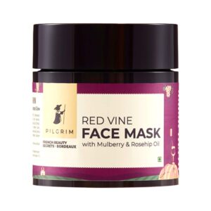 Pilgrim Red Vine Face Mask With Mulberry & Rosehip Oil (100g) - Pilgrim
