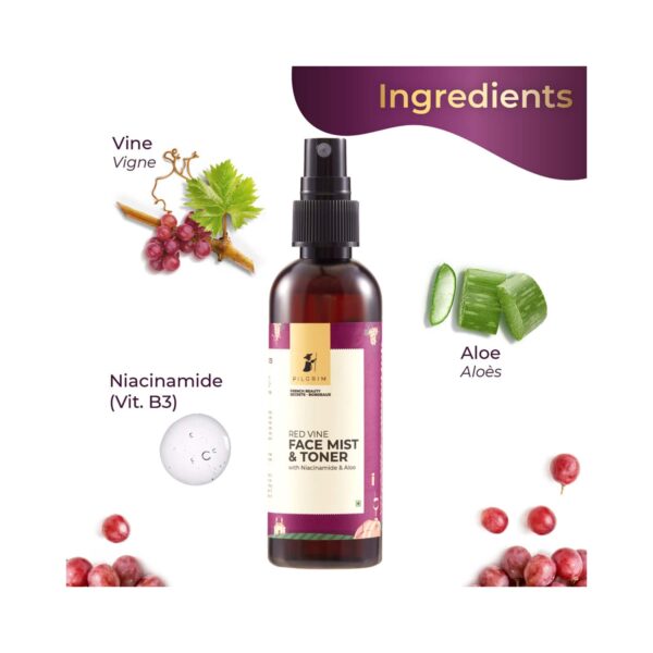 Pilgrim Red Vine Toner & Mist (100ml) - Pilgrim