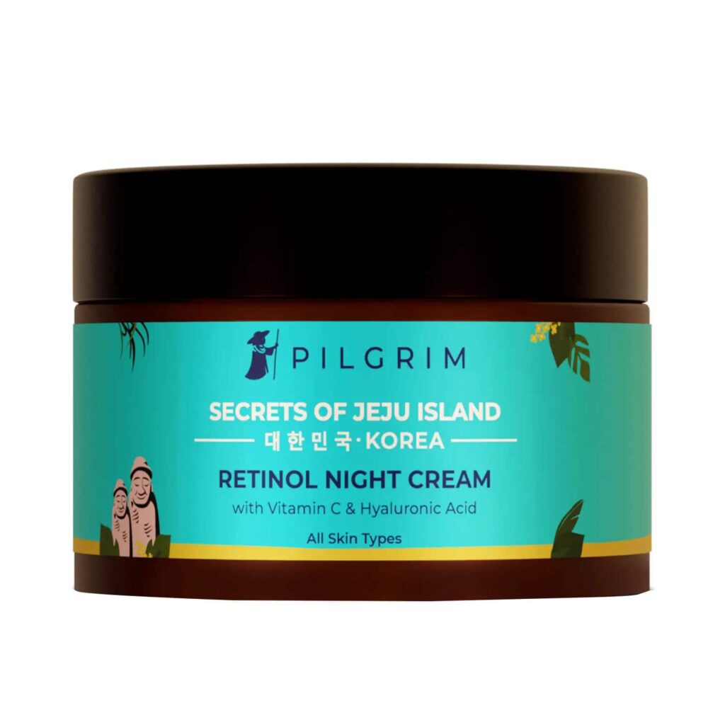 Pilgrim Retinol Night Cream With Vitamin C & Hyaluronic Acid (50g) - Pilgrim