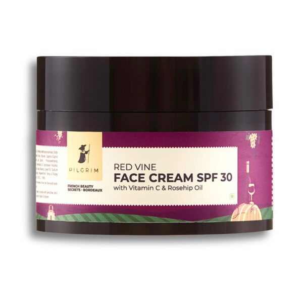 Pilgrim Salicylic Acid & Niacinamide Oil Control Serum (30 ml) + Red Vine Face Cream (50 g) Combo - Pilgrim