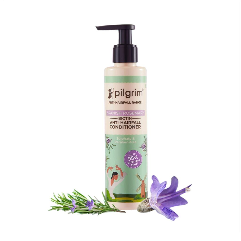 Pilgrim Spanish Rosemary & Biotin Anti-Hairfall Conditioner For Reducing Hair Loss & Breakage (200ml) - Pilgrim