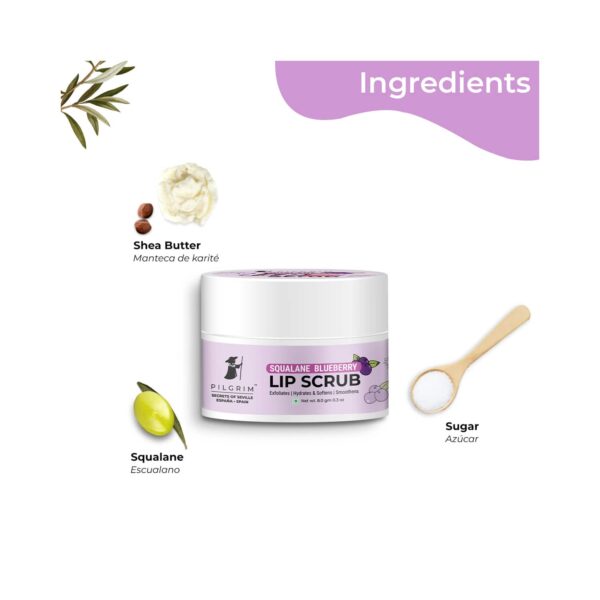 Pilgrim Squalane Blueberry Lip Scrub (8g) - Pilgrim
