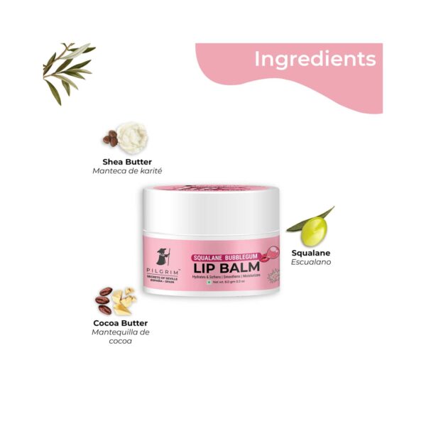 Pilgrim Squalane Bubblegum Lip Balm (8g) - Pilgrim