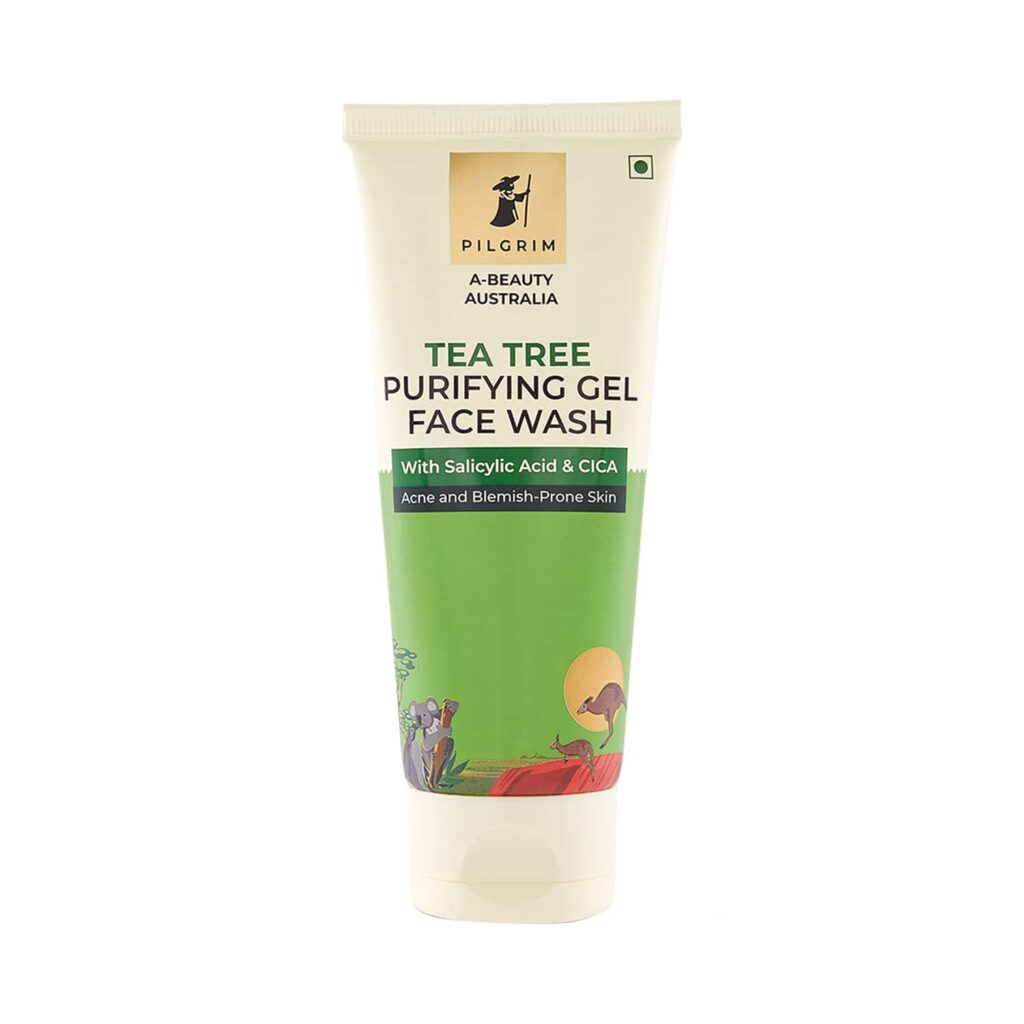 Pilgrim Tea Tree Purifying Gel Face Wash (100ml) - Pilgrim