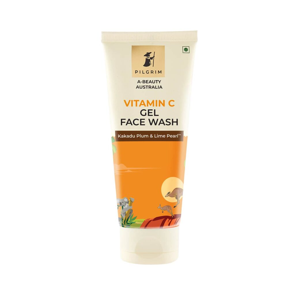 Pilgrim Vitamin C Gel Face Wash With Kakadu Plum & Lime Pearl (100ml) - Pilgrim