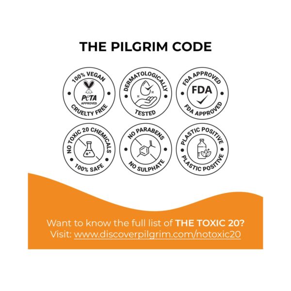 Pilgrim Vitamin C Invisible Sunscreen SPF 50 PA+++ (45ml) - Pilgrim