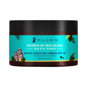 Pilgrim White Lotus Day Cream SPF 50 With Camellia & Yugdugu (100g) - Pilgrim