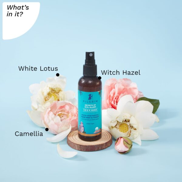 Pilgrim White Lotus Natural Face Mist & Toner (100ml) - Pilgrim