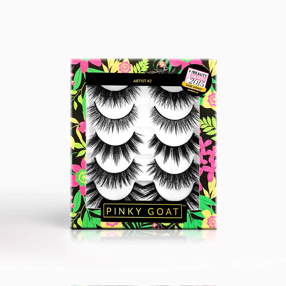 Pinky Goat Artist 2 False Eyelashes (5 Pairs) - Pinky Goat