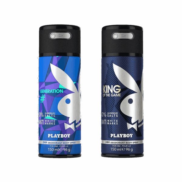 Playboy King + Generation Deo New Combo Set for Men (2Pcs) - Playboy
