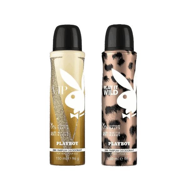 Playboy VIP + Wild Deo New Combo Set for Men (2Pcs) - Playboy