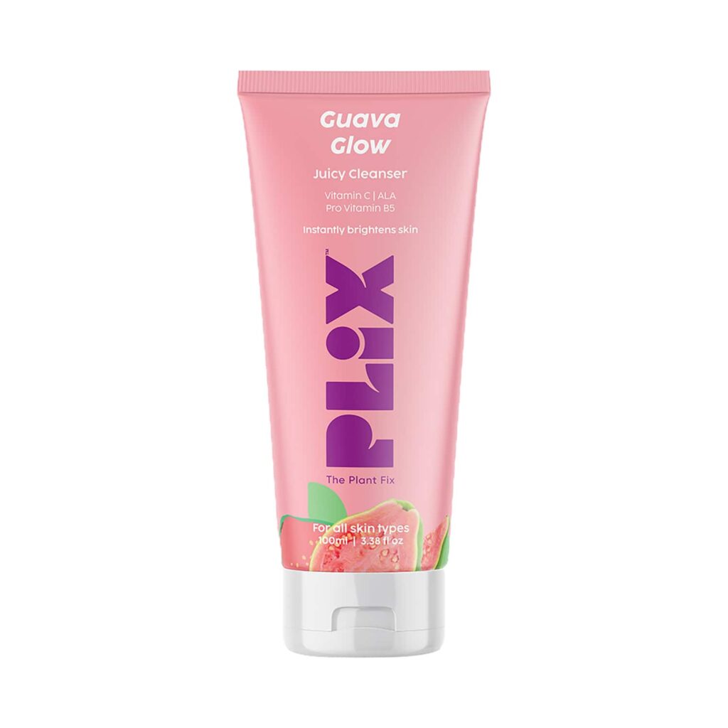 Plix Guava Glow Juicy Cleanser For Skin Brightening With Vitamin C (100ml) - Plix