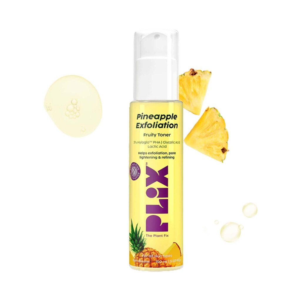 Plix Pineapple PHA 3% Alcohol Free Face Toner (150 ml) - Plix
