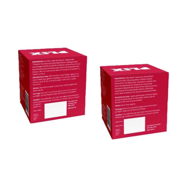 Plix Pomegranate Exfoliating Lip Scrub And Plumping Lip Mask Combo For Dark, Dry & Chapped Lips - (2 Pcs) - Plix