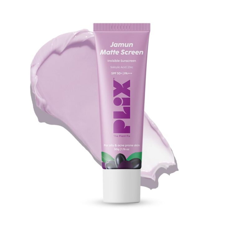 PLIX - THE PLANT FIX 0.1% Salicylic Acid Jamun Mattifying Lightweight Sunscreen SPF50+ PA+++ | UVA, UVB Shield | Acne Reduction & Hydration| For Women & Men, Suitable for All...