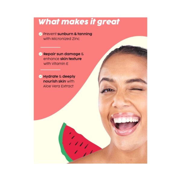 Plix Watermelon Invisible Sunscreen Stick SPF 50 PA +++ (15g) - Plix