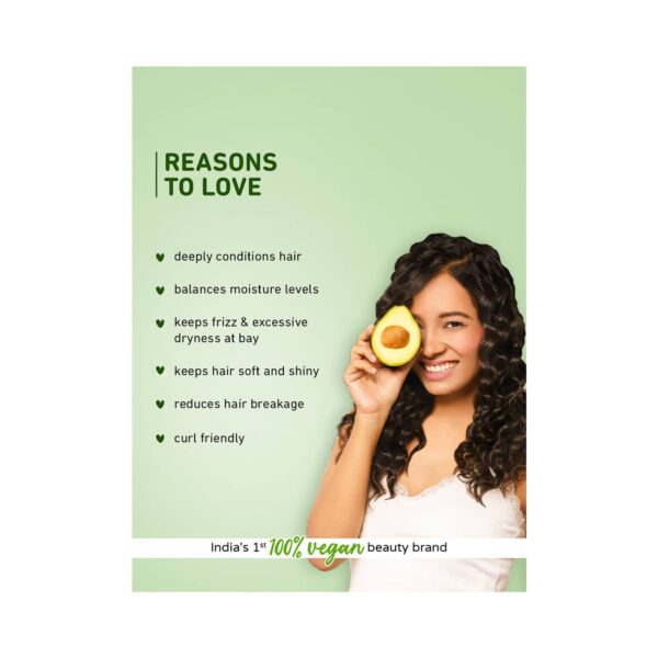 Plum Avocado Nourish-Up Hair Mask Nourishes Hair|Retains Moisture for Dry & Frizzy Hair (250 gm) - Plum