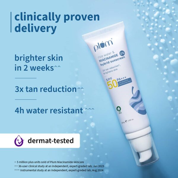 Plum Body Lotion SPF 35 PA+++ & Sunscreen SPF 50 PA+++ Duo for Sun Protection - Plum