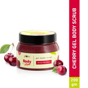 Plum Body Lovin Driving me Cherry Gel Body Scrub Exfoliates & Brightens Skin Removes Tan (200 g) - Plum