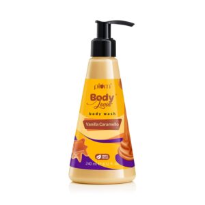 Plum Body lovin Vanilla Caramello Body Wash Warm Caramel SLS Free Body Wash (240 ml) - Plum