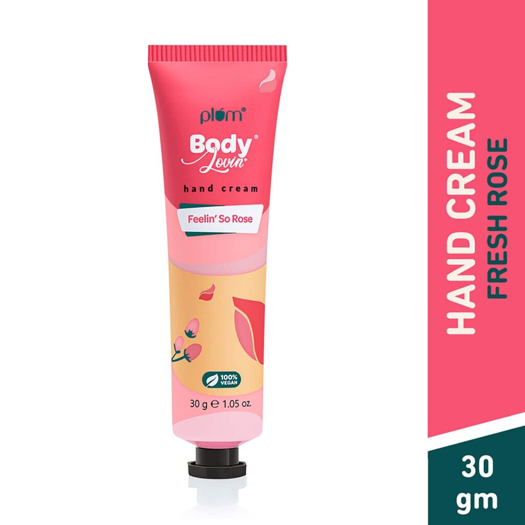 Plum BodyLovin' Feelin' So Rose Hand Cream- Ultra Moisturizing with Shea Butter (30 g) - Plum