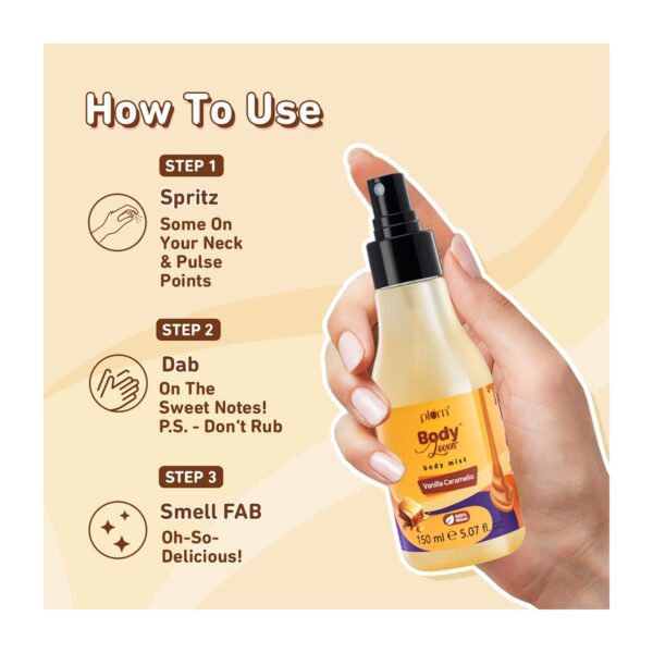 Plum BodyLovin' Vanilla Caramello Body Mist (150 ml) - Plum