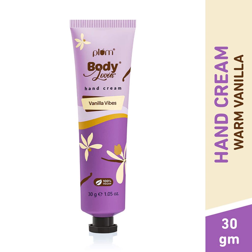 Plum BodyLovin' Vanilla Vibes Hand Cream- Ultra Moisturizing with Shea Butter (30 g) - Plum