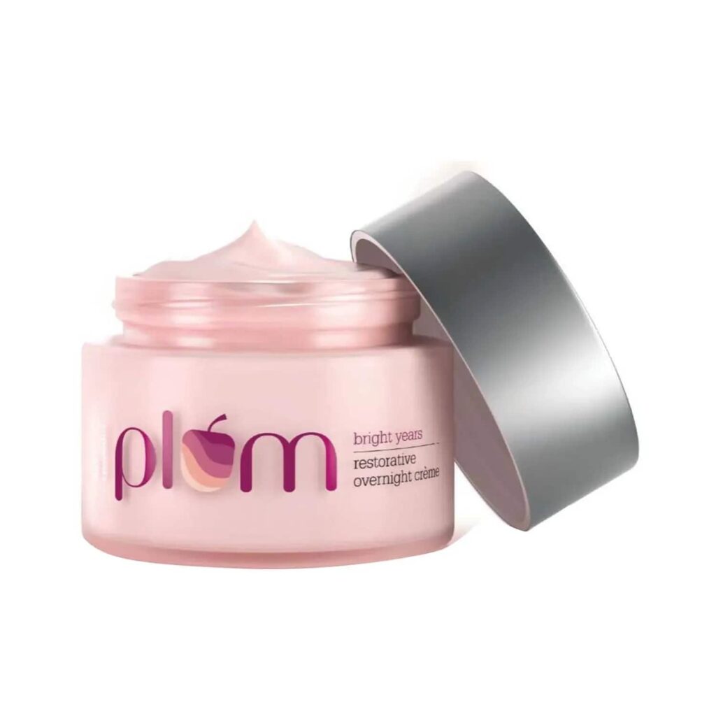 Plum Bright Years Restorative Overnight Anti-Aging Face Moisturizer Cream (50 g) - Plum