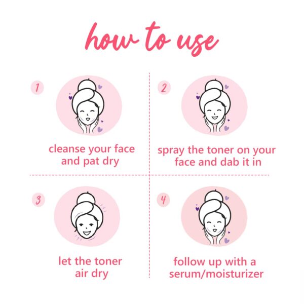 Plum Bulgarian Valley Rose Water Alcohol-Free Toner, Hyaluronic Acid, Hydrates & Refreshes (100ml) - Plum