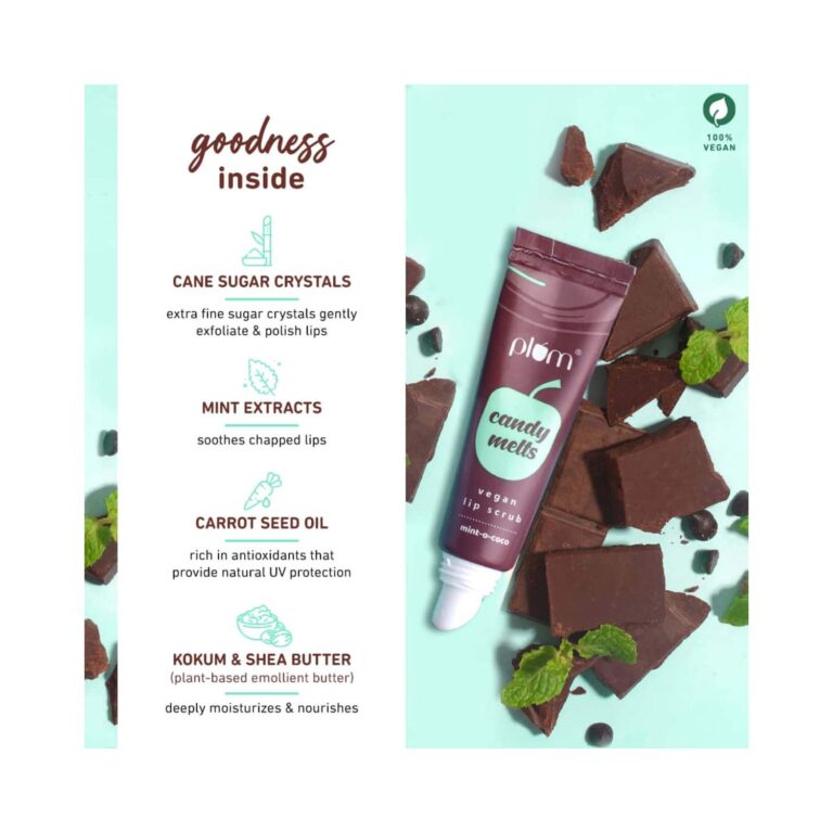 Plum Candy Melts Mint-O-Coco Vegan Lip Scrub (12g) - Plum