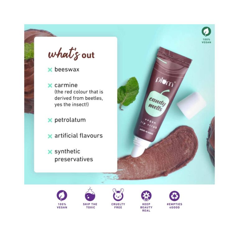 Plum Candy Melts Mint-O-Coco Vegan Lip Scrub (12g) - Plum
