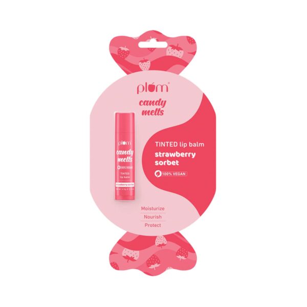Plum Candy Melts Strawberry Sorbet Tinted Lip Balm (4.5g) - Plum