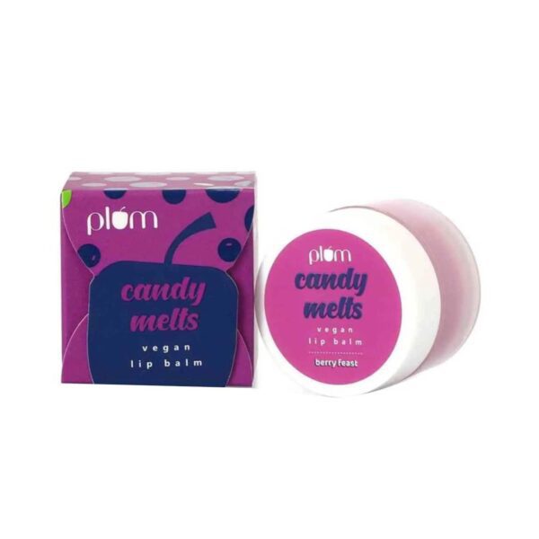 Plum Candy Melts Vegan Lip Balm Berry Feast, Nourishes & Protects, velvety smooth (12g) - Plum