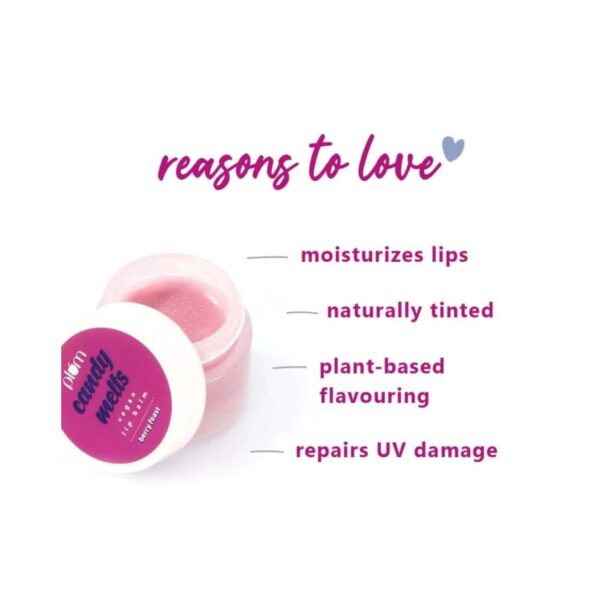 Plum Candy Melts Vegan Lip Balm Berry Feast, Nourishes & Protects, velvety smooth (12g) - Plum